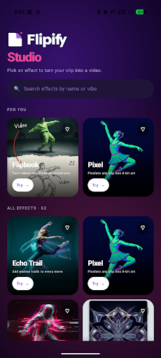 Flipify - AI Video Effects screenshot 1